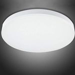 RAWNICE 24W Bathroom Lights Ceiling,Ceiling Lights Round,2050lm Waterproof 6000K Cool White Ø 29cm,Indoor Dome Flush Ceiling Light for Bulkhead, Bedroom,Stairs,Hallway Corridor Balcony