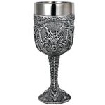 Roaring Fire Dragon Goblet - Medieval Wine Chalice Drinking Cup - Ideal Novelty Gothic Gift Party Idea