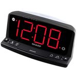 SHARP LED Digital Alarm Clock â‚¬â€œ Simple Operation - Easy to See Large Numbers Built in Night Light Loud Beep Alarm with Snooze Bright Big Red Digit Display