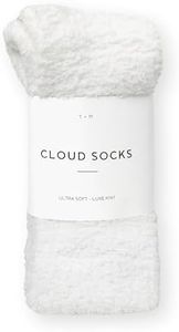 Unboxme Gifts Warm & Cozy Ultra-Luxe Cloud Sock for Women & Men - Super Soft Luxurious Fabric Sleep Socks, Snow White, One Size