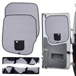 Living in a Bubble Insulated Blackout Rear Window Covers for Mercedes Benz Sprinter 2019-Current (Full Metal Door) - Vanlife Must Have Accessories, Van Life Essentials (Pair)