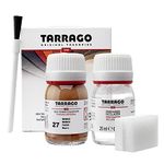 Tarrago Leather Dye Kit with Deglazer and Applicator - Restore & Recolor Shoes, Boots, Purses, Wallets, Jackets, and Furniture - Rich Pigment - 25mL, Mango Orange #27, 25 ml
