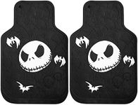 Plasticolor 001520R01 Disney Nightmare Before Christmas Bones Design with White Bats Front Floor Mat for Car Truck SUV, Multi-Colored