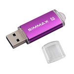 SIMMAX Memory Stick 64GB USB 2.0 Flash Drives Thumb Drive Pen Drive (64GB Purple)