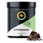 SF Nutrition Super Greens Powder - Vegan Superfood with Ashwagandha, Flaxseed, Spirulina, & Green Tea - Detox Drink & Immune Support - Dark Chocolate