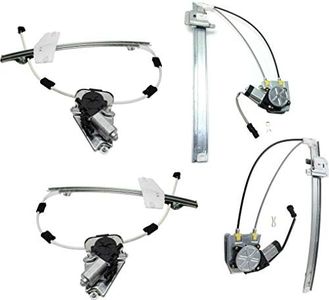 Garage-Pro Power Window Regulator with Motor Replacement for Jeep Liberty 2002-2006 Front and Rear, Driver and Passenger Side Fits One-Touch Switch Ball stud style