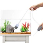 VAYINATO® Premium Grey Aquarium Fish Tank Water Changing Syphon Pipe 1.5 Meter Flexible | Easy to Use Gravel Cleaner by Petzlifeworld