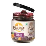 Eatopia Mulberry Honey Jam - Kids & Adult | Sugar Free | 100% Pure & Natural | No Preservatives | No Added Flavours | 70% Mulberries & Wild Honey | Good for Gut Health | Pack of 1-240g