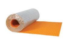 Schluter Systems Self-Adhesive Peel and Stick Ditra Heat Duo Membrane 108 Sq Ft (10 Sq M) Roll DHDPS810M Features Mortar-Free Waterproofing Underlayment, Floor Warming, Uncoupling Mat