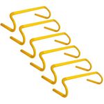 YEXEXINM 6 Pack Agility Speed Training Hurdles- 6" Detachable Agility Training Hurdles- Sports Practice Equipment for Athletes, Soccer, Basketball, Yellow