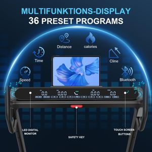Foldable Treadmill 4.5HP – 150kg Capacity, Compact Home Running Machine