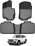 KUST Floor Mats for 2020-2024 Mercedes Benz GLE Accessories (NOT for Coupe), Custom Fit All Weather Floor Liners 2 Row Set Black