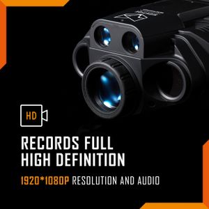 Nightfox Vulpes Digital Night Vision Goggles – 6x Zoom, 220yd Range, FHD 1080p, Rangefinder