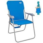 #WEJOY Folding Beach Chair Lightweight Portable Strong Stabile High Back Camping Chair for Outdoor Camping Beach Garden Fishing