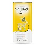 Jivo Olive Oil Extra Light Daily Cooking 5 Litre (TIN) | Recommendable for Roasting, Frying, Baking All type of Cuisines| Low Saturated Fat, Low Saturated Fat |