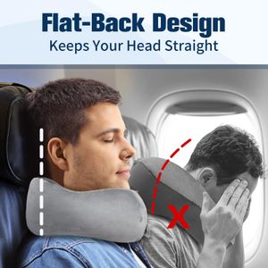 Cirorld Memory Foam Travel Pillow – Ergonomic Neck Support