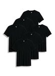 Jockey Men's Undershirt Big & Tall Classic Crew Neck T-Shirt- 6 Pack, Black, XLT