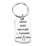 'DRIVE SAFE BECAUSE I FUCKING LOVE YOU' Keychain Gift Box for Your Families or Best Friend