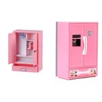 TOYZTREND Ratna's Premium storewell Toy for Kids. (Pink) Height : 15.5 cm & Premium Quality Toy Refrigerator for Kids (Pink)