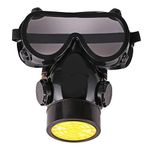 GNOLY Anti-Dust Spray Chemical Gas Single Cartridge Respirator Filter Mask With Goggles Anti-Dust Single Exhaust Valve Large Filter Cartridge Respirator Goggles & Activated Carbon Box