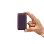 URBN 10000 mAh Premium Black Edition Nano Power Bank | 20W Fast Charging | Smallest Power Bank | Type C PD (Input& Output) | Made in India | Dual Output | Free Type C Cable (Purple)