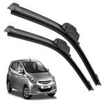 Euro Care Windshield Car Wiper Blades Compatibility With Hyundai Eon (Model : 2012-2017) - Set of 2Pc (D-22,P-14)