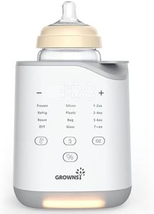 GROWNSY Bottle Warmer, 2024 Fast Baby Bottle Warmer for Breastmilk & Formula, Smart Temperature Control, with Timer, Thaw, Food Heater, Night Light, Calentador De Biberones for All Bottles