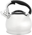 Judge 2.2L Stovetop Kettle - Stove Top Kettle for Gas Stoves & Electric Hobs - 18/10 Stainless Steel Whistling Kettle with Heat Resistant Handle - Non-Drip Spout - All Hob Types Including Induction