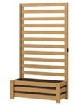 Takasho Raised Garden Bed with Trellis - L 72cm x W 34cm x H 120cm | Outdoor Wooden Planter Box for Climbing Plants, Vegetables | Stable and Durable, Suitable for Outdoor use