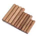 IGNPION Wooden Pottery Kits 10Pcs Pottery Pattern Roller Clay Texture Kit Pottery Ceramic Carved Tools for DIY, Handcrafts