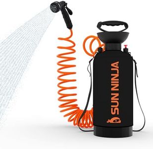 SUN NINJA - Black 8L Portable Shower