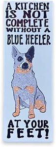 Blue Heeler Magnet, Handmade Dog Portrait Gift, Cartoon Dog Kitchen Decor, 2x3" High Quality Handmade Magnet