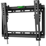 Tilting TV Wall Bracket for 13-42 Inch Screen, Flat TV Bracket for Wall up to 35 kg - Universal TV Wall Bracket Slim max 200x200 VESA Low Profile TV Mount Wall - Small TV Bracket Tilt TME-22B Black