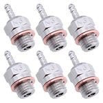 kingsea 70117 RC Spark Glow Plug No.3 N3 Super Duty Spark Engine Parts Replace OS 8 Compatible with RC Nitro Engine Car Truck Buggy(Pack of 6)