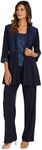 R&M Richards Women's Pants Suit-Set