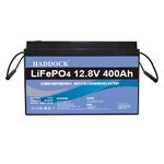 Long life batteries,LiFePO4 Battery 12V 400AH 5000+ Deep Cycle,Rechargeable Lithium Ion Phosphate Leisure Battery with BMS,for Energy Storage and Solar Energy Systems.