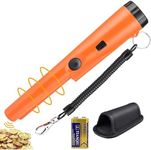 Tivddikun Metal Detector Pinpointer, Professional Waterproof Handheld Pin Pointer Wand, Search Treasure Pinpointing Finder Probe with 9V Battery for Adults, Kids