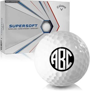 Callaway Golf Supersoft Monogram Personalized Golf Balls
