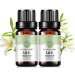 2-PACK Lily Essential Oil 100% Pure Oganic Plant Natrual Lily Oil for Diffuser Aromatherapy Message Skin Care Sleep - 2X10ML