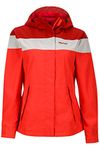 Marmot Roam Women's Lightweight Waterproof Hooded Rain Jacket, Red Apple/Canvas, Large