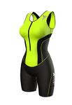 Sparx Women Triathlon Suit Tri Short Racing Cycling Swim Run, Green, Large