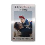 Red Ocean Daddy Gifts from Daughter Personalised Wallet Card Insert Birthday Fathers Day Gift for Him Keepsake