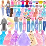 Barwa 21 Set Doll Clothes 3 Party Gowns 6 Tops 6 Pants Outfits 7 Fashion Floral Dresses 2 Coats Jackets 3 Swimsuits Bikini for 11.5 Inch Girl Dolls(NO Doll)