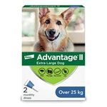 Advantage II Flea Treatment for Extra Large Dogs weighing over 25 kg (over 55 lbs.)