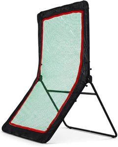 Pitchback Baseball Rebounder Net Indoor Outdoor Portable Adjustable Mini Softball Sport 4X7FT Trainer Rebounder Practice Softball Multi Sports Throwing Rebounding Pitchback Net
