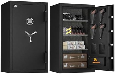TIGERKING 8.78 Cu Ft Fireproof & Waterproof Safe for Home, Heavy-Duty Steel, 40-Min 1200°F Fire Protection, 72-Hr Water Protection, Easy-Access Keypad Lock, Door Organizer Pockets, Adjustable Shelves