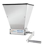 Ferroday Malt Mill, Stainless 2-roller Homebrew Barley Grinder Crusher Malt Grain Mill[Updated Version]