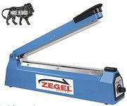 Zegel 08 Inches Pb Heat Sealer, Heat Sealer for Plastic Bag, Heat Sealer Machine, Impulse Sealer Machine, Plastic Packing Machine, Pouch Packing Machine, Sealing Machine for Plastic Packaging