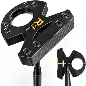 Roykaw Zero Torque Golf Putter, 35‘’ Center Shafted Putter for Right Handed | Enhanced Aim Line, Lightweight Carbon Steel Shaft and CNC Putter Face, Enhanced Weighted Head & Easy Pickup Hole Design
