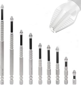 High Magnetic Screwdriver Drill Bit Set, Universal Anti-Slip Magnetic Electric Screwdriver Set Strong Magnetic Durability Screwdriver Drill Bit Set, 25 50 65 70 75 90 100 120 150mm (9Pack)